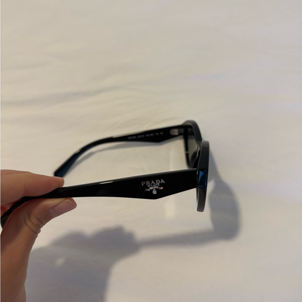 Prada Black Cat-Eye Sunglasses with Black Case - Picture 3 of 3